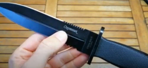 THE OXOMHUK 65X13 - SEARCH & RESCUE DAGGER WITH DOUBLE PORTION SERRATED BLADE!