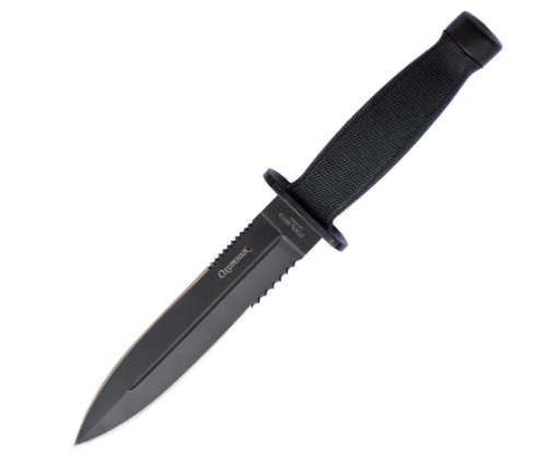 THE OXOMHUK 65X13 - SEARCH & RESCUE DAGGER WITH DOUBLE PORTION SERRATED BLADE!