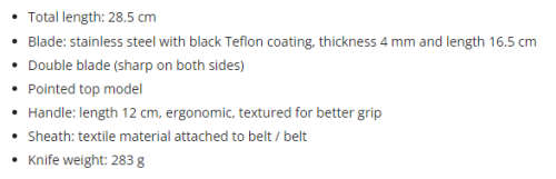 THE OXOMHUK 65X13 - SEARCH & RESCUE DAGGER WITH DOUBLE PORTION SERRATED BLADE!