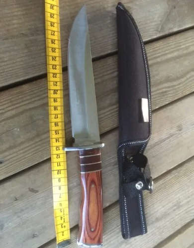 G32 COLUMBIA FIXED BLADE HUNTING KNIFE WITH SHEATH!