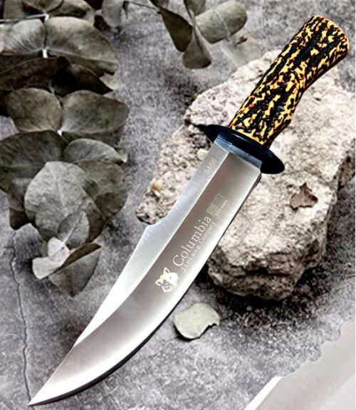 SA56 COLUMBIA FIXED BLADE HUNTING KNIFE WITH SHEATH!