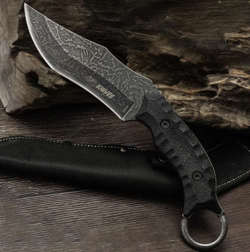 SO20B TACTICAL, SELF DEFENCE, HUNTING KNIFE WITH RE-CURVE BLADE & SHEATH - AWESOEM KNIFE!!!