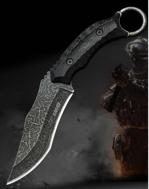 SO20B TACTICAL, SELF DEFENCE, HUNTING KNIFE WITH RE-CURVE BLADE & SHEATH - AWESOEM KNIFE!!!