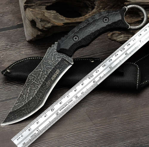 SO20B TACTICAL, SELF DEFENCE, HUNTING KNIFE WITH RE-CURVE BLADE & SHEATH - AWESOEM KNIFE!!!