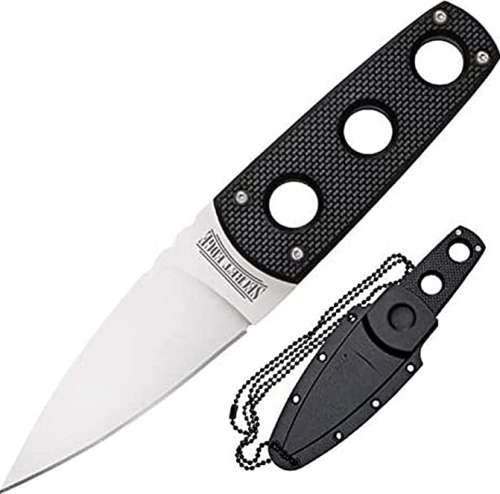 SECRET EDGE NECK KNIFE WITH CHAIN & HARD PLASTIC SHEATH!!!