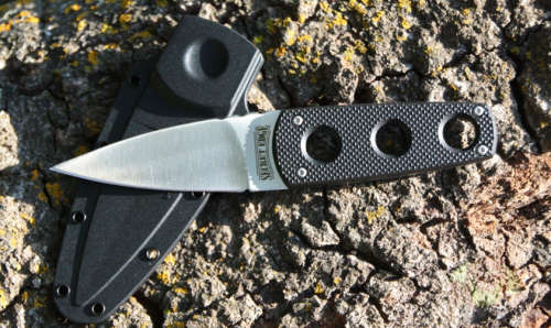 SECRET EDGE NECK KNIFE WITH CHAIN & HARD PLASTIC SHEATH!!!