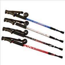 ANTISHOCK HIKING STICK WITH 3 ADJUSTABLE SECTIONS & FIRM GRIP WITH SLING!!!
