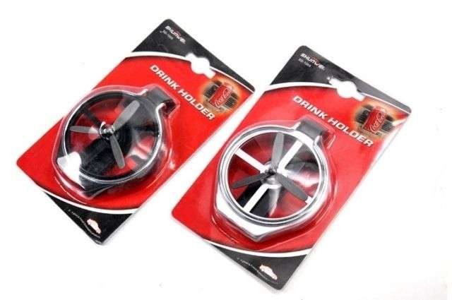 A SET OF 2 SHUNWEI CAR DRINK HOLDER / CAN HOLDER - AC VENT FOLDABLE HOLDER!!!