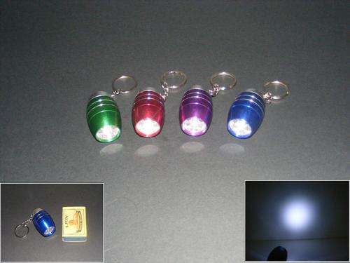 SET OF 2 X 100 LUMENS LED LIGHT TORCH / KEY RING - VERY BRIGHT!!!