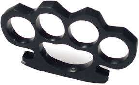 HEAVY DUTY BLACK KNUCKLE DUSTER!!!