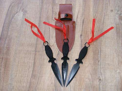 SET OF 3 THROWING KNIFES WITH SHEATH ***HOT***