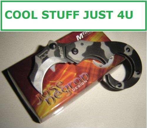 Mtech Mini Self Defense EDC Finger Folding Tactical Karambit Knife!!!