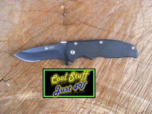 CRKT FOLDING KNIFE WITH A PORTION SERRATED EDGE & BELT CLIP ***NEW PRODUCT***