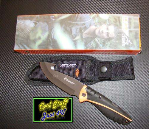 LARGE HUNTING GUTHOOK FIXED BLADE KNIFE WITH SHEATH!!!
