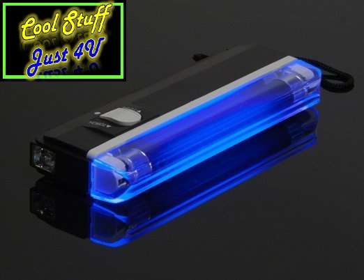 HANDHELD FLURESCENT DUAL UV BLACK LIGHT & TORCH ***HOT ITEM***