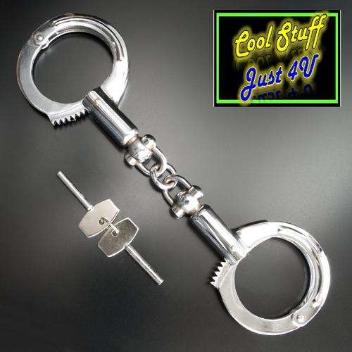 HEAVY DUTY; ANTI PICK STEEL HANDCUFFS!!!