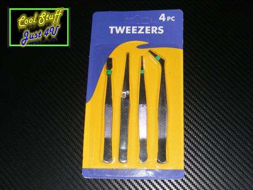 HANDY 4 PIECES TWEEZERS SET!!!