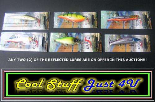 SET OF 2 MEDIUM TO LARGE SIZED FISHING LURES!!!