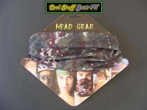 DIGITAL CAMMO OUTDOOR STRETCHY SCARF - MULTIPLE USES!!!