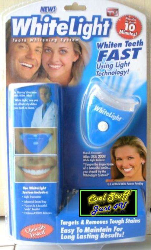 WHITELIGHT - WHITENS TEETH FAST USING LIGHT TECHNOLOGY!!!