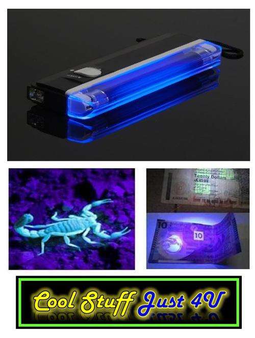 HANDHELD FLURESCENT DUAL UV BLACK LIGHT & TORCH ***HOT ITEM***