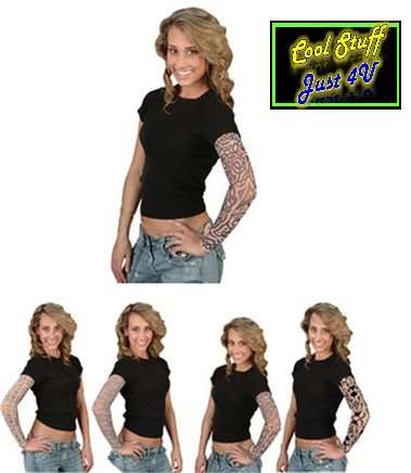 SET OF 2 SINGLE SPANDEX DESIGNED TATTOO SLEEVE!!!