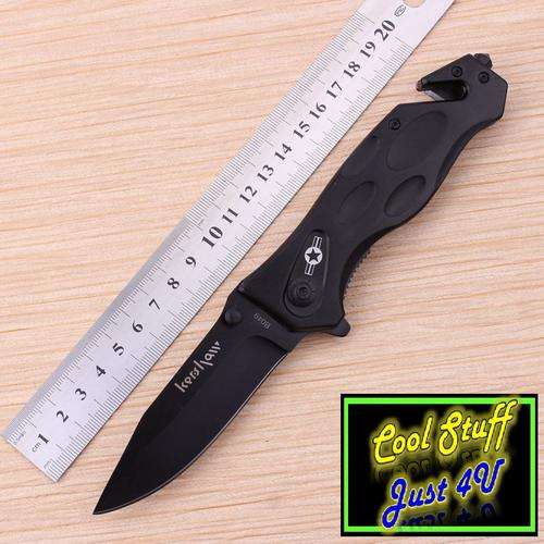 THE B049 BLACK US MILITARY FOLDING KNIFE!!!