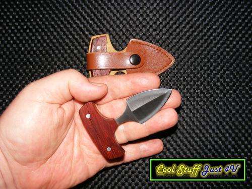 SPEAR POINT & KNUCKLE DOUBLE SIDED BLADE WEAPON WITH POUCH!!!