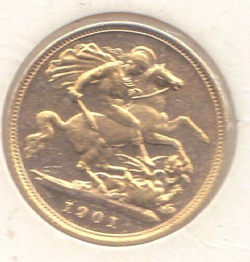 1901 Gold British Half Sovereign***Crazy R1 start