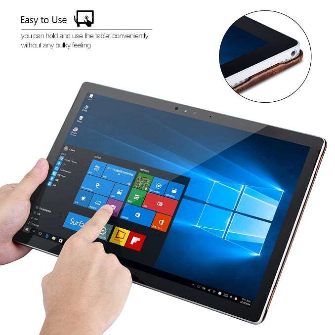 Microsoft Surface Book Genuine Leather Detachable Flip Case