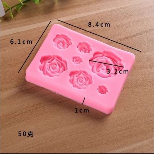 Rose flowers silicone mould