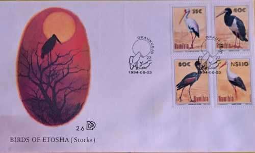 BIRDS OF ETOSHA ( STORKS )  1994-06-03 DIFFICULT TO GET.