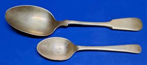 AP&Co GEM-SILVER  SPOONS   33 grams +22grams55grams ????