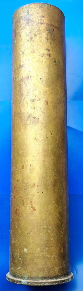 WORLD WAR 2 1943 STAMPED 57MM CALIBRE BRITISH TANK GAN SHELL NOT CLEANED    1,569KGs 35CM??