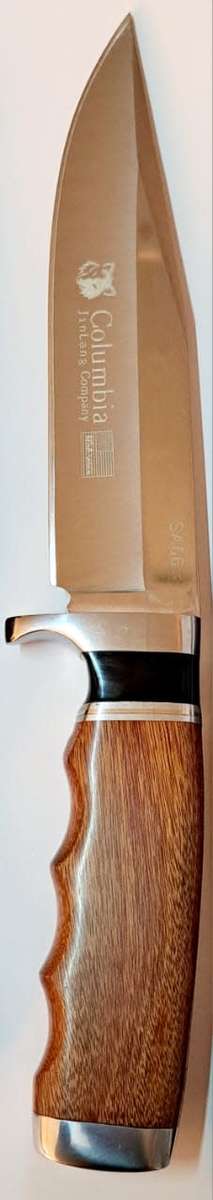 COLUMBIA HUNTING KNIFE STAINLESS STEEL OUTDOOR  SA66 &SHEATH (28CM) NEW? ??