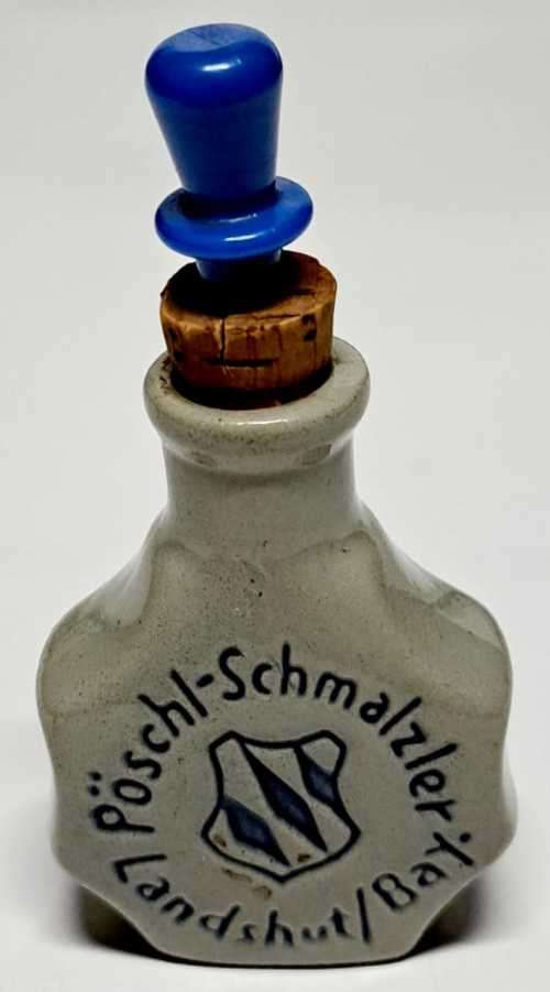 VINTAGE GERMAN CERAMIC SNUFF BOTTLE PÒSCHI-SÇHMALZELR   ** (  RARE  )  ** ????