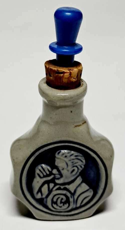 VINTAGE GERMAN CERAMIC SNUFF BOTTLE PÒSCHI-SÇHMALZELR   ** (  RARE  )  ** ????