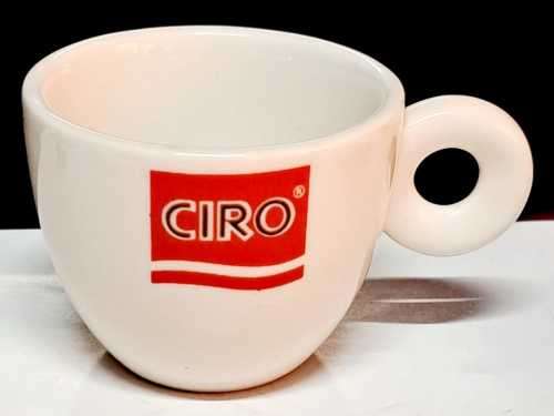 VINTAGE CIRO COFFEE MUGS SINCE 1921 MADE IN AUSTRALIA  70ML  **SCARCE ** × 6MUGS  PORCELAIN  ????