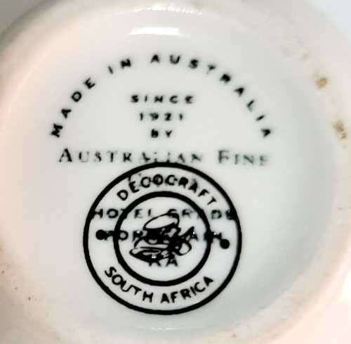 VINTAGE CIRO COFFEE MUGS SINCE 1921 MADE IN AUSTRALIA  70ML  **SCARCE ** × 6MUGS  PORCELAIN  ????
