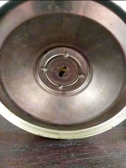 VINTAGE OLD STUNNING GREEN GLASS LAMP ANTIQUE  43CM ??..?