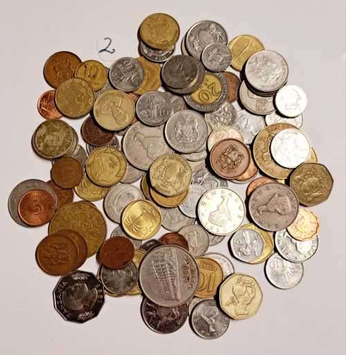 HUGE COIN LOTS 100 COINS FOREIGN COUNTRYS  ( ALL NO: 1a )