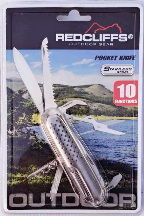 **REDCLIFFS ** POCKET KNIFE   `` 10 FUNCTIONS  ``   OUTDOOR  ** NEW**