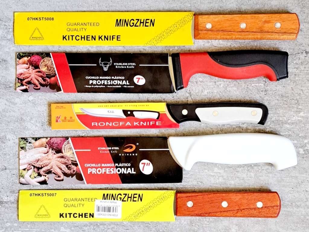 KITCHEN KNIFE  COMBO  5× KNIVES FOR ONE BID.  **NEW**