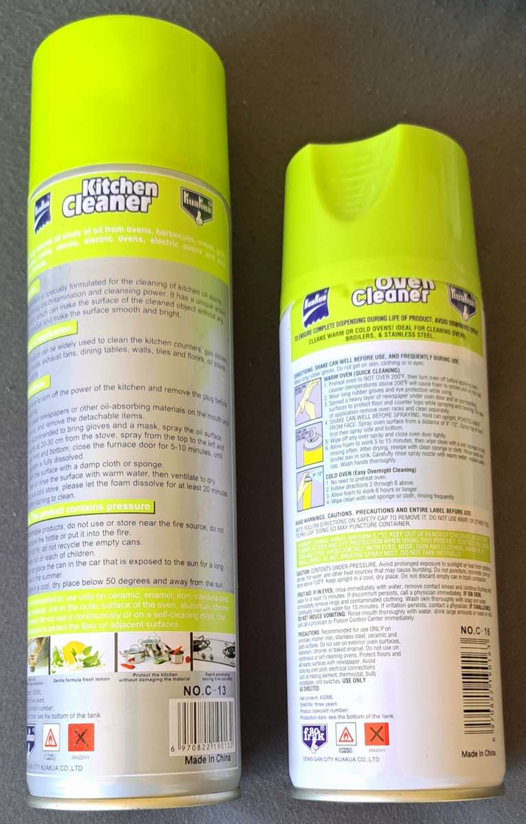 **KITCHEN CLEANER 500ML** & **OVEN CLEANER 450ML ** NEW**