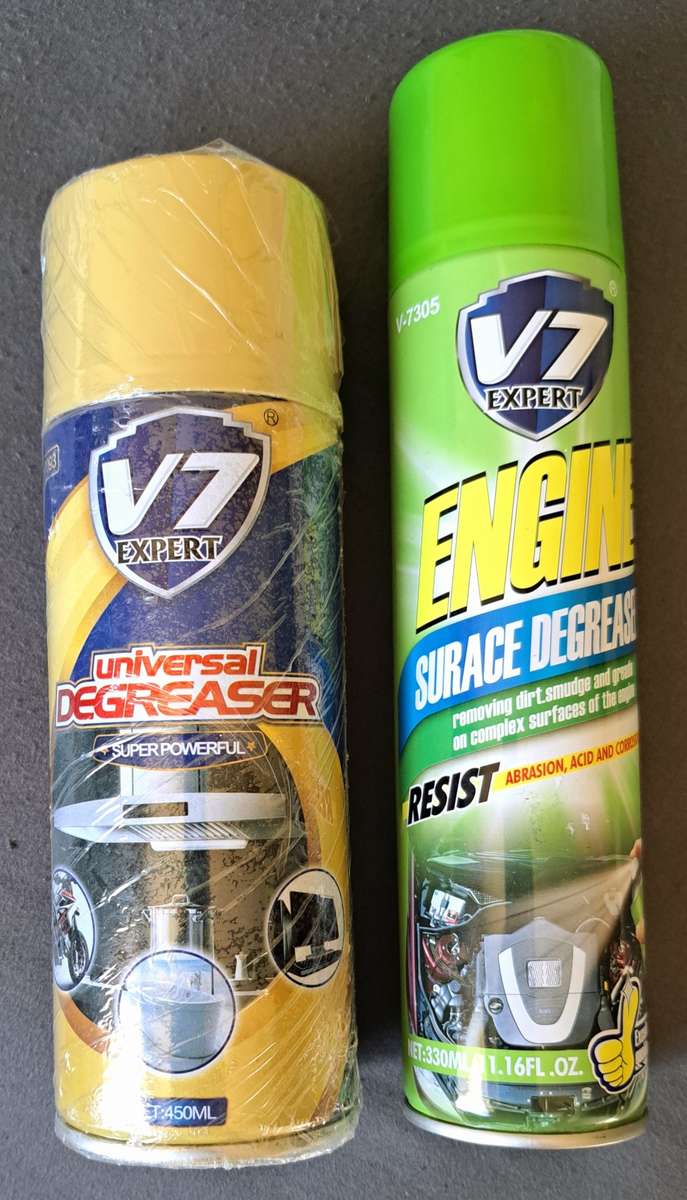 **V7 EXPERT  UNIVERSAL DEGREASER 450ML** & **ENGINE DEGREASER 330ML**** NEW**
