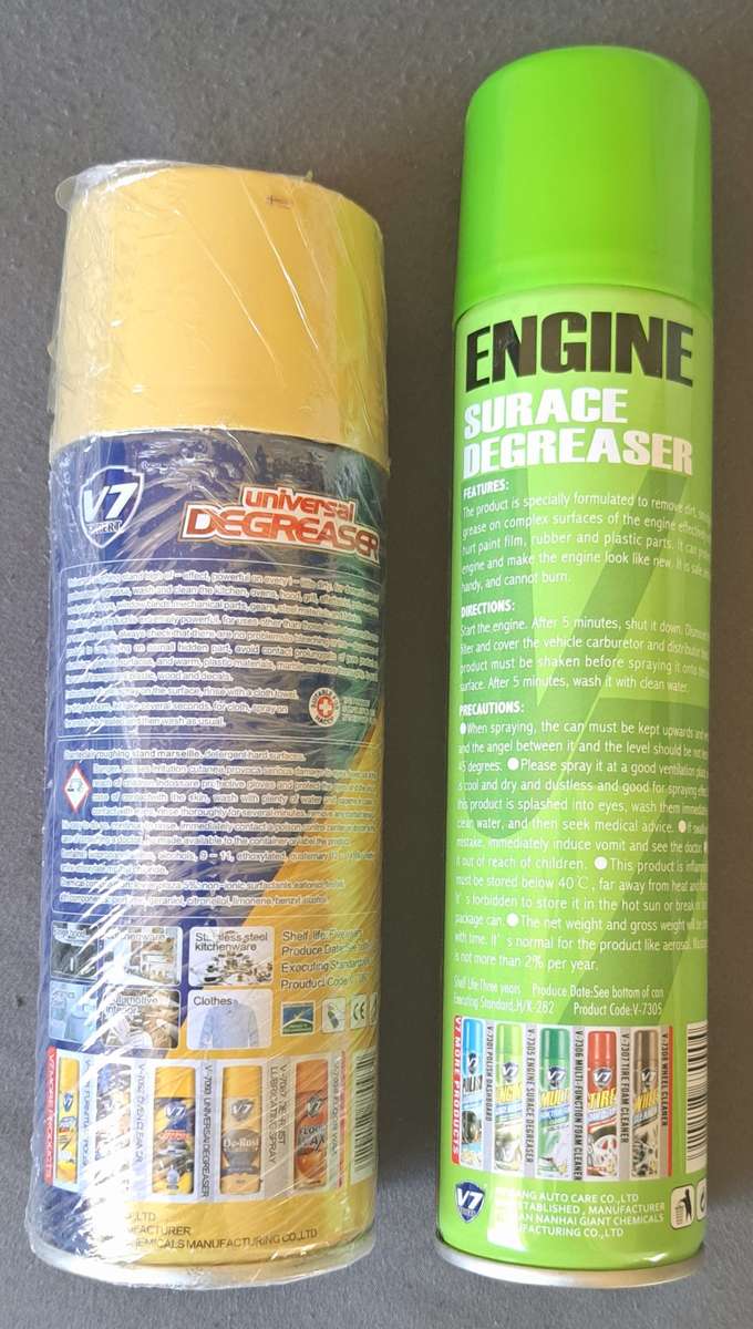 **V7 EXPERT  UNIVERSAL DEGREASER 450ML** & **ENGINE DEGREASER 330ML**** NEW**