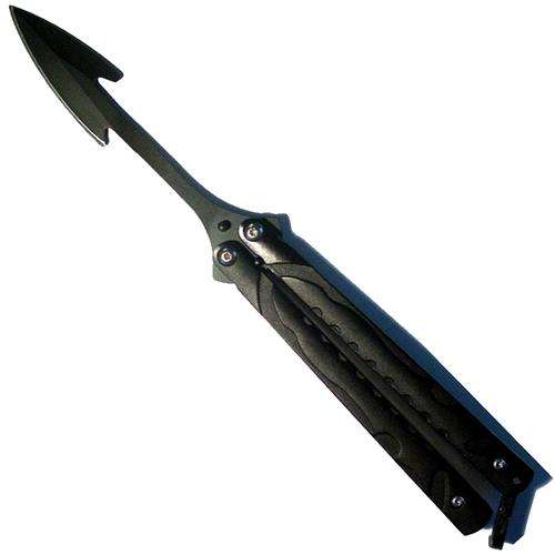 Slim, High Quality, Harpoon-Bladed Butterfly Knife