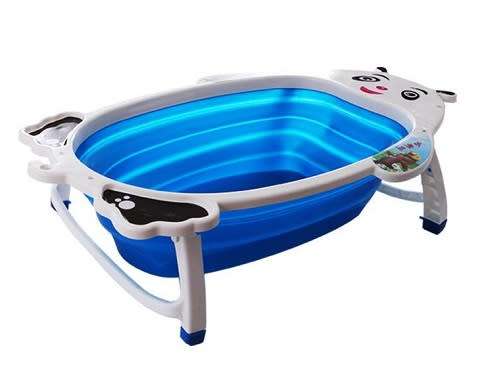 Baby Foldable Collapsible  Bath Tub  - Blue