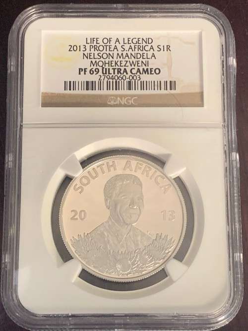 R1 - 2013 South Africa - NGC Graded PF69 Ultra Cameo