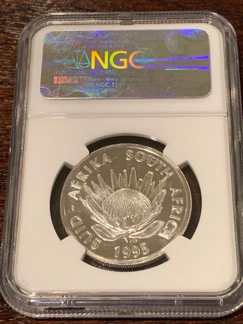 R1 - 1995 South Africa Rand - NGC Graded MS67 - Railway Centennial